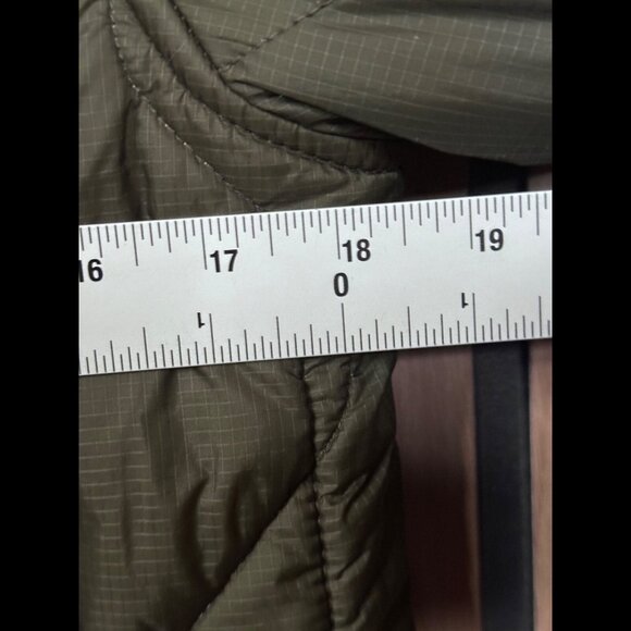 Artizia Parka Jacket Small Wool Nylon Puffer Quilted Sherpa Lined Open Front TNA - Picture 3 of 8